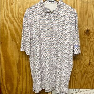 Turtles on size 2XL Colorful Patterned Men's Polo Shirt